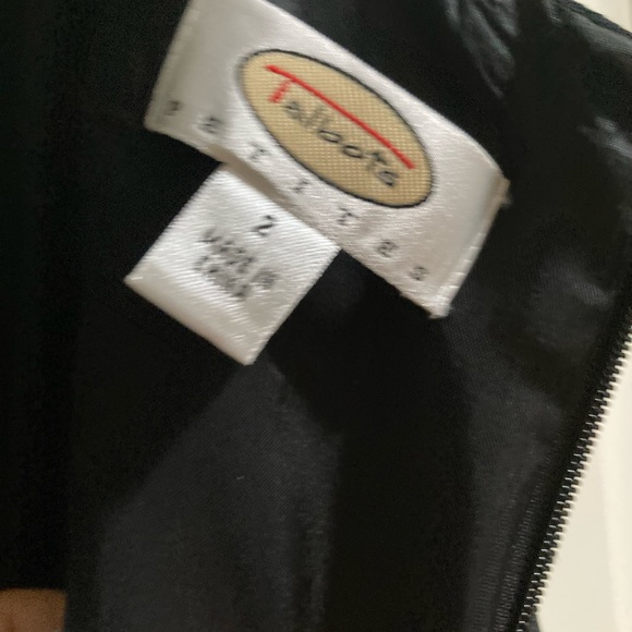 Talbots black and white sleeveless party dress, 2P - Picture 4 of 8
